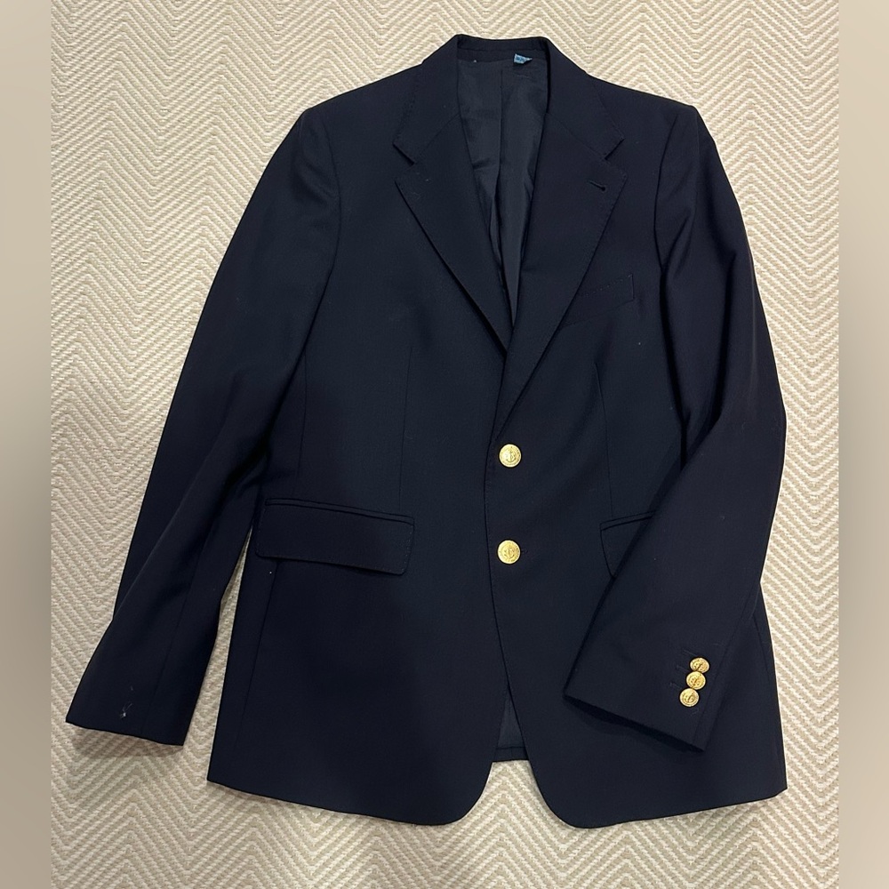 Vineyard Vines Boys Navy Blazer with Gold Buttons